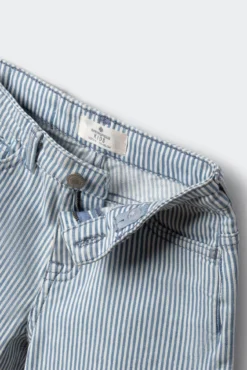 Bermuda denim riscas para meninos
