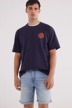 Bermuda jeans básica slim fit