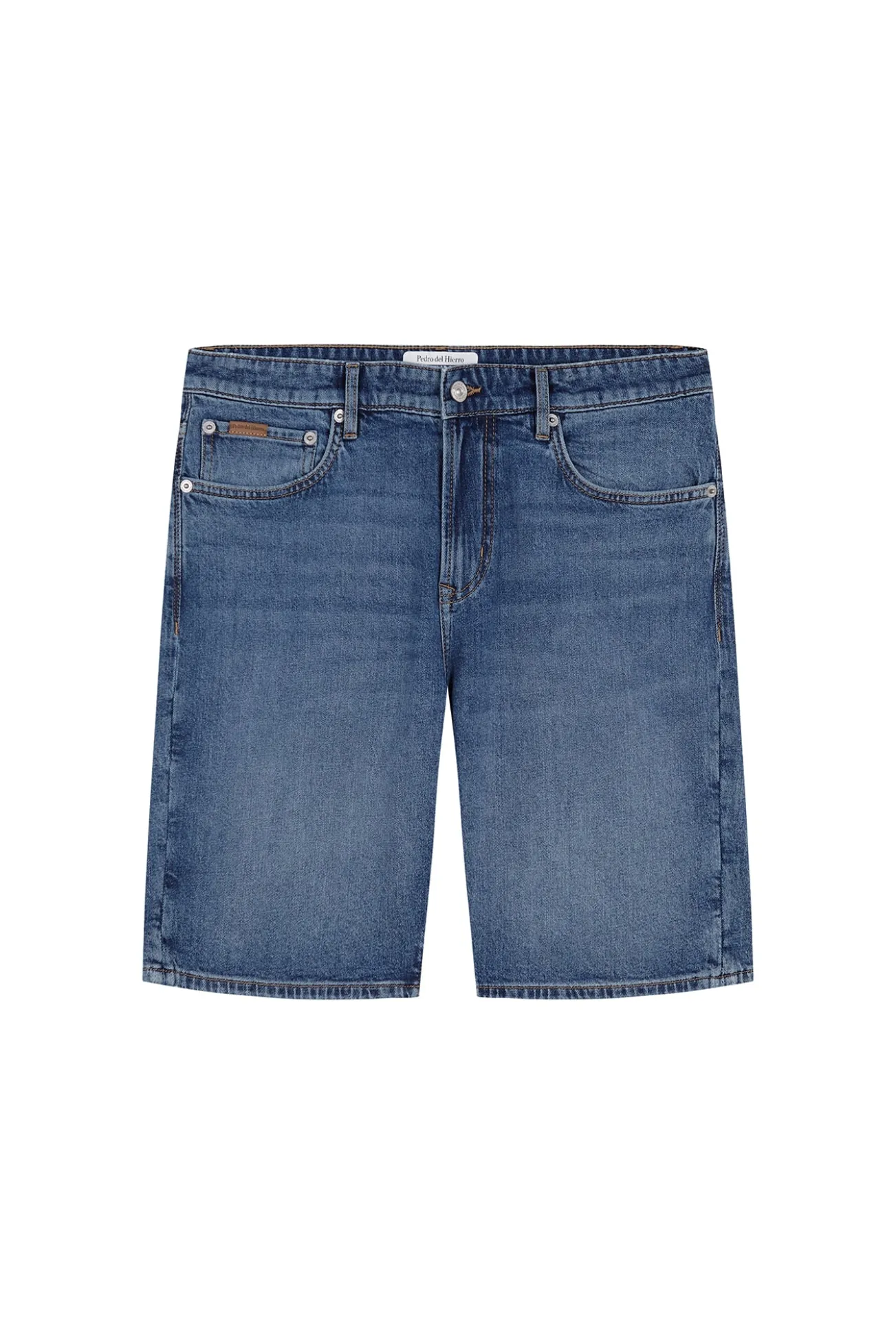 Bermuda regular em denim