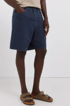 Bermudas 5 bolsos lavagem straight fit