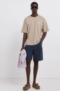 Bermudas 5 bolsos lavagem straight fit
