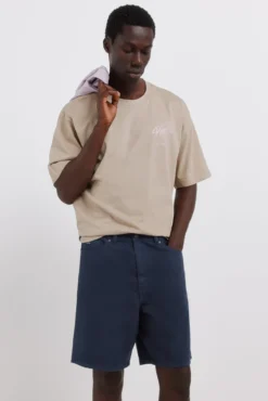 Bermudas 5 bolsos lavagem straight fit