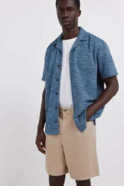Bermudas 5 bolsos lavagem straight fit