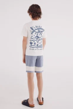 Bermudas tie-dye para meninos
