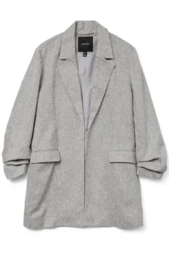 Blazer aberto com lapela