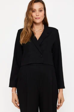 Blazer com glitter maternity