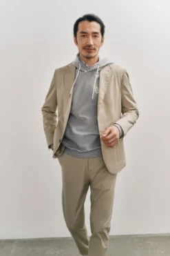 Blazer de algodão lavado