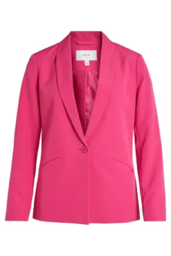 Blazer de manga comprida corte clássico