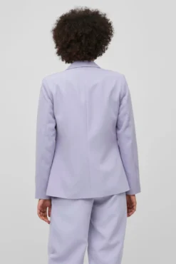 Blazer de manga comprida corte clássico