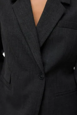 Blazer regular com efeito mesclado