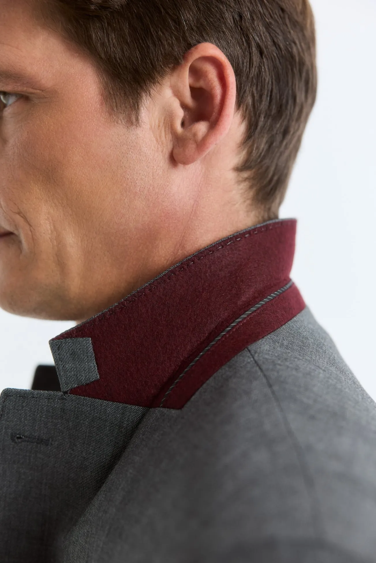 Blazer Série XXI em croute cinza