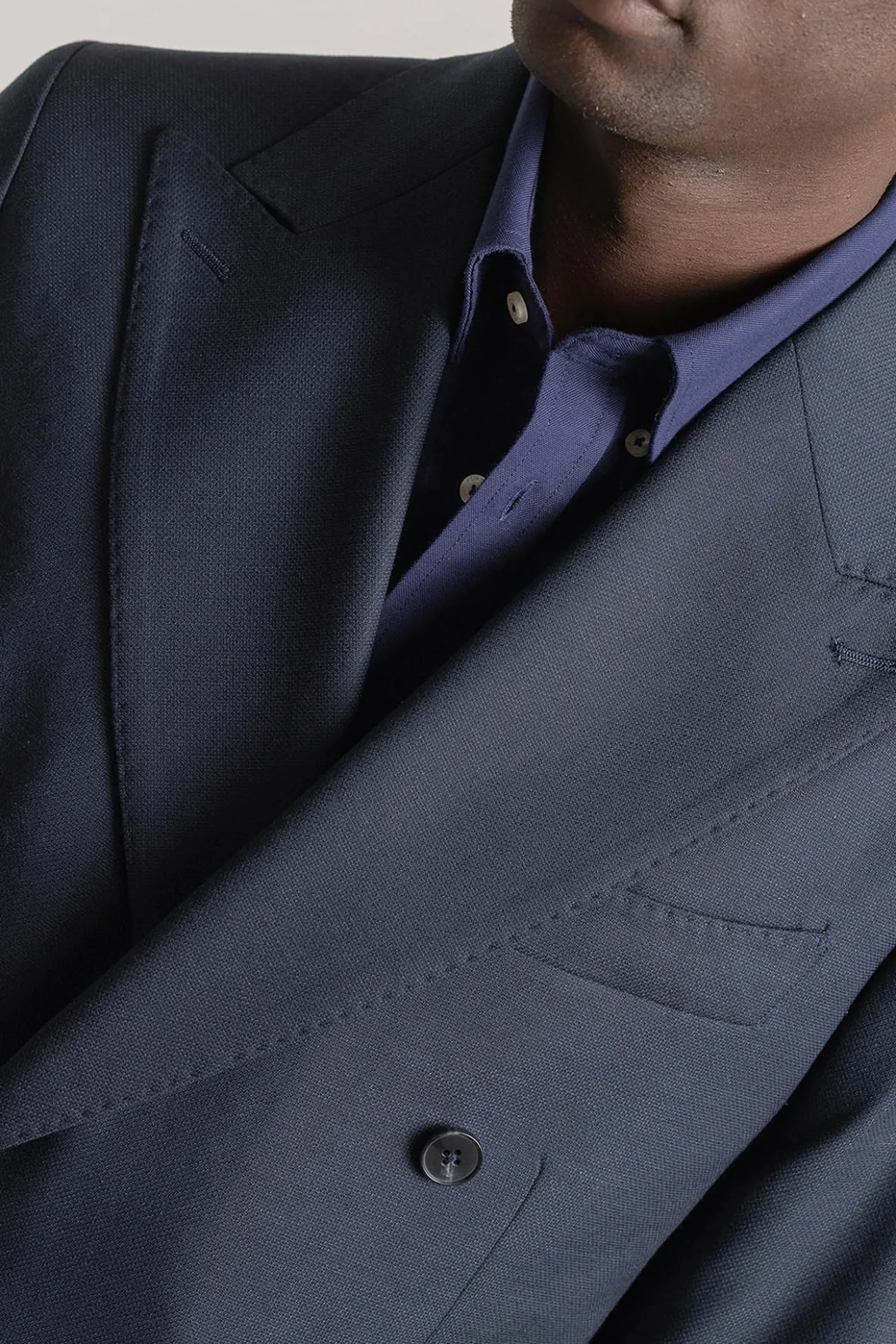 Blazer trespassado duplo slim fit