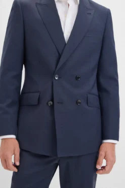 Blazer trespassado duplo slim fit