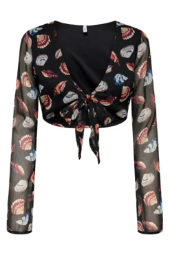 Blusa curta ajustável