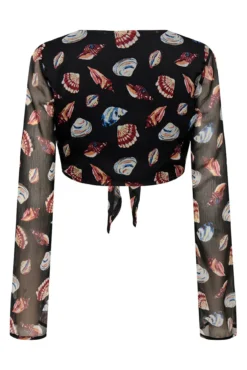 Blusa curta ajustável
