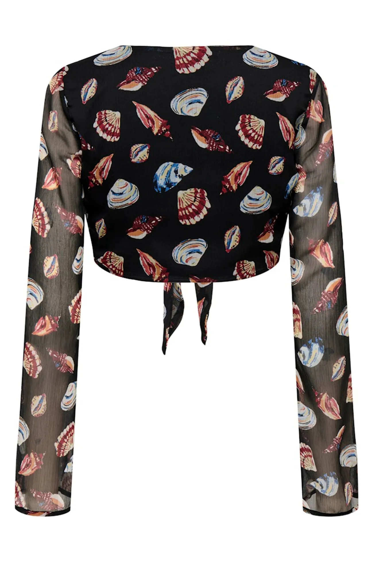 Blusa curta ajustável
