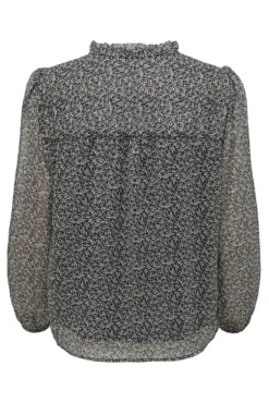 Blusa de chiffon estampada
