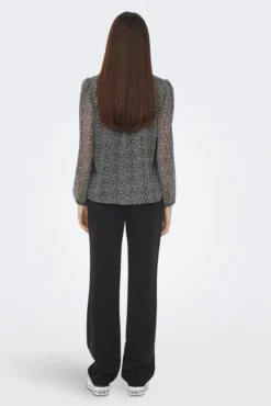 Blusa de chiffon estampada