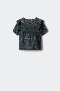 Blusa de flores para menina