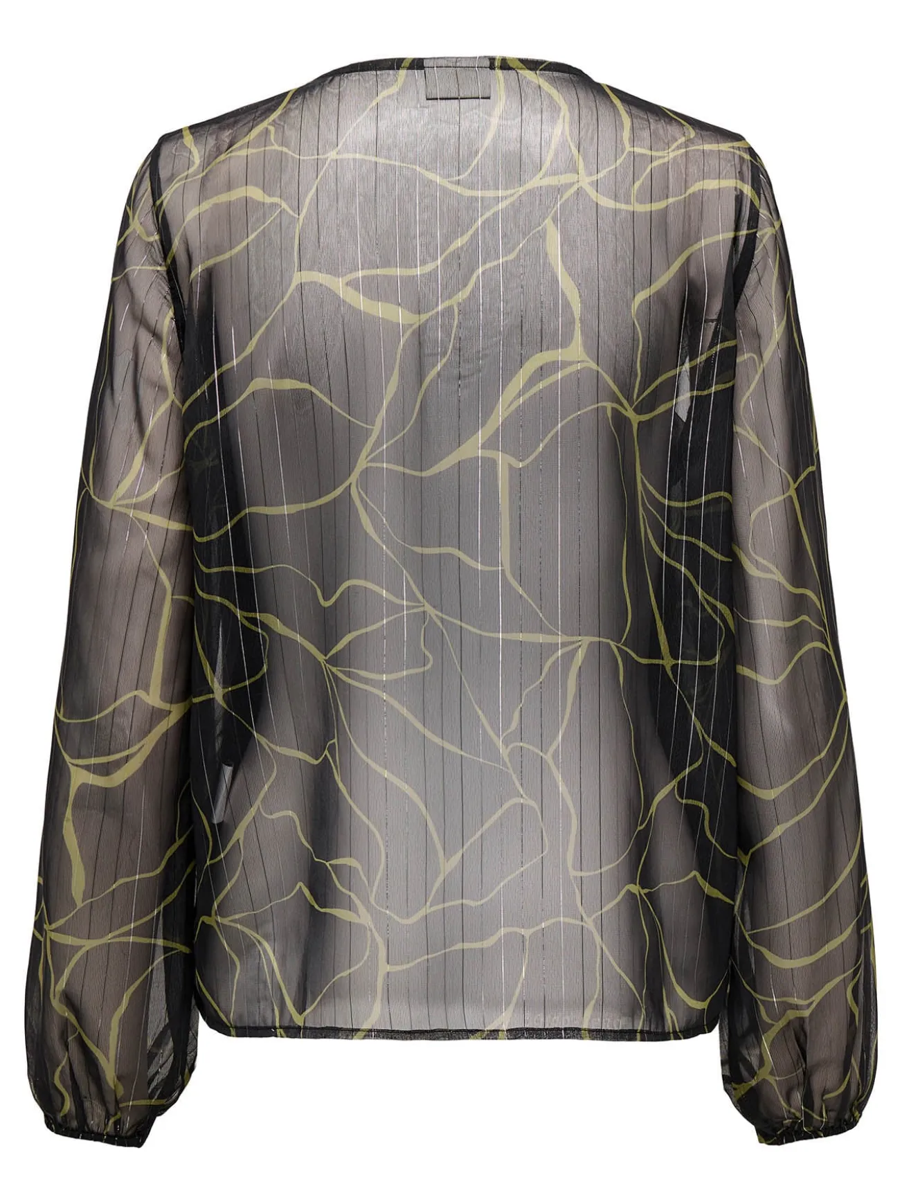 Blusa de lurex manga comprida