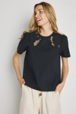 Blusa de manga curta