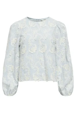 Blusa de tecido bordado