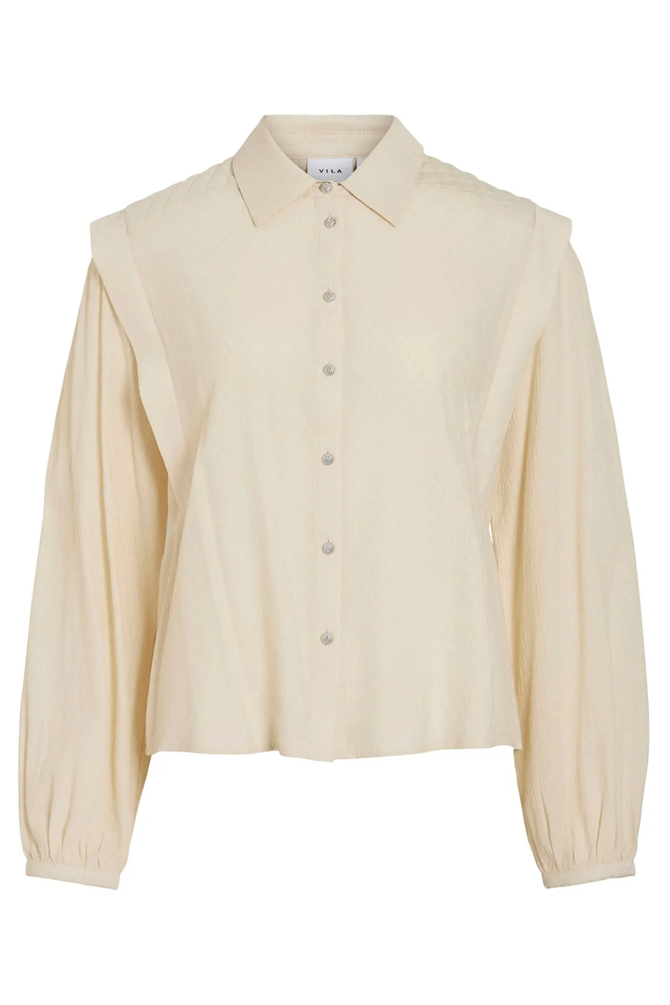 Blusa de viscose com detalhes em lurex