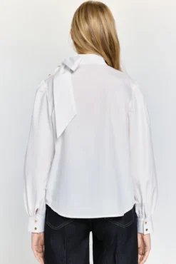 Blusa esvoaçante com gola