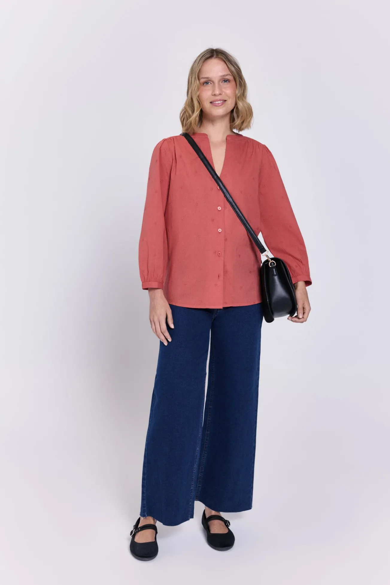 Blusa esvoaçante margarida