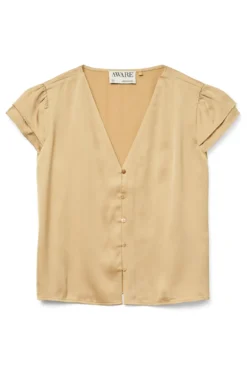 Blusa fluida manga curta