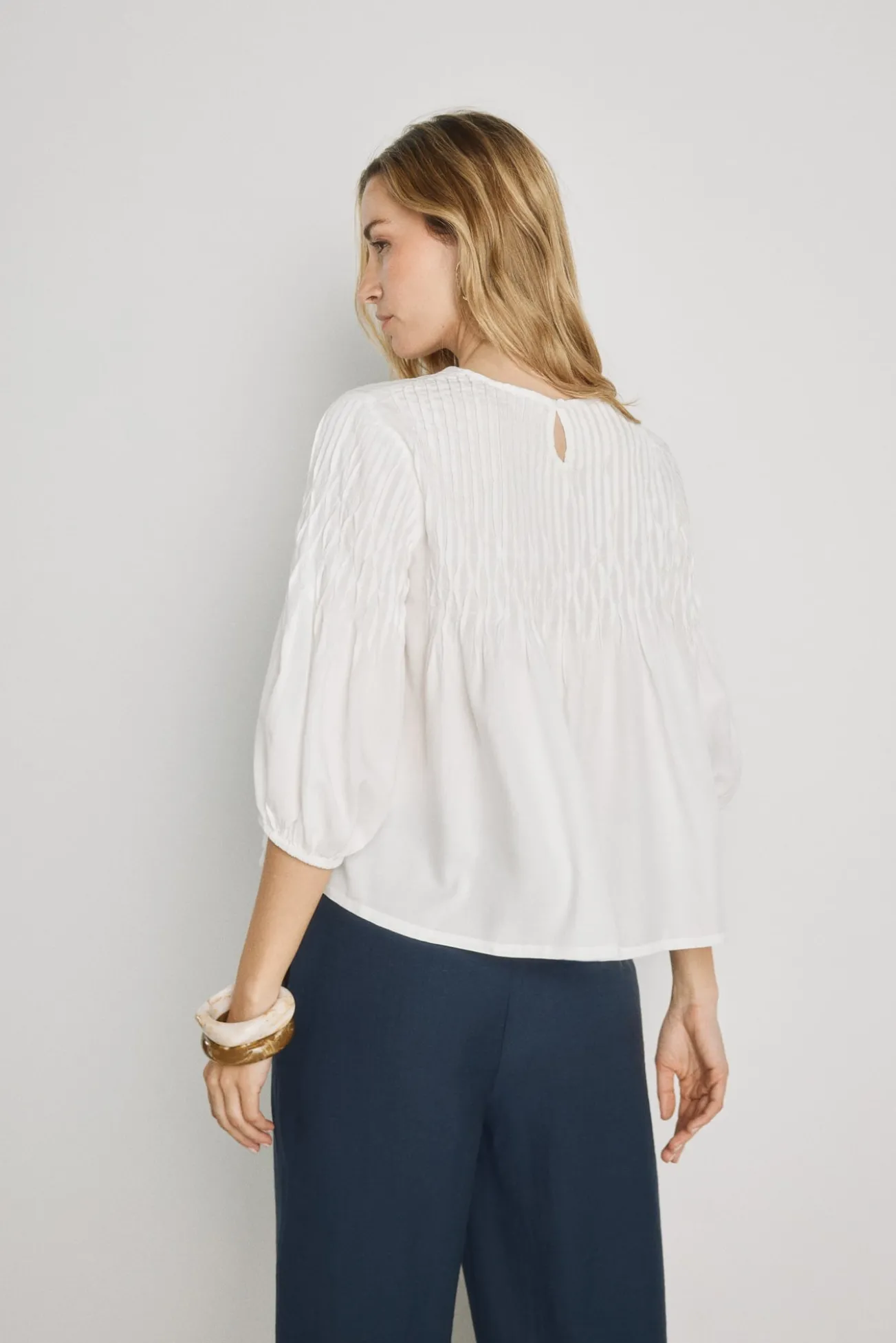 Blusa gola redonda