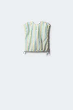 Blusa listrada multicolor para menina