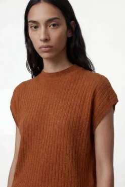 Blusa manga com gola alta