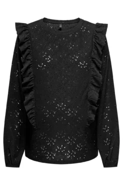 Blusa manga larga volantes maternity