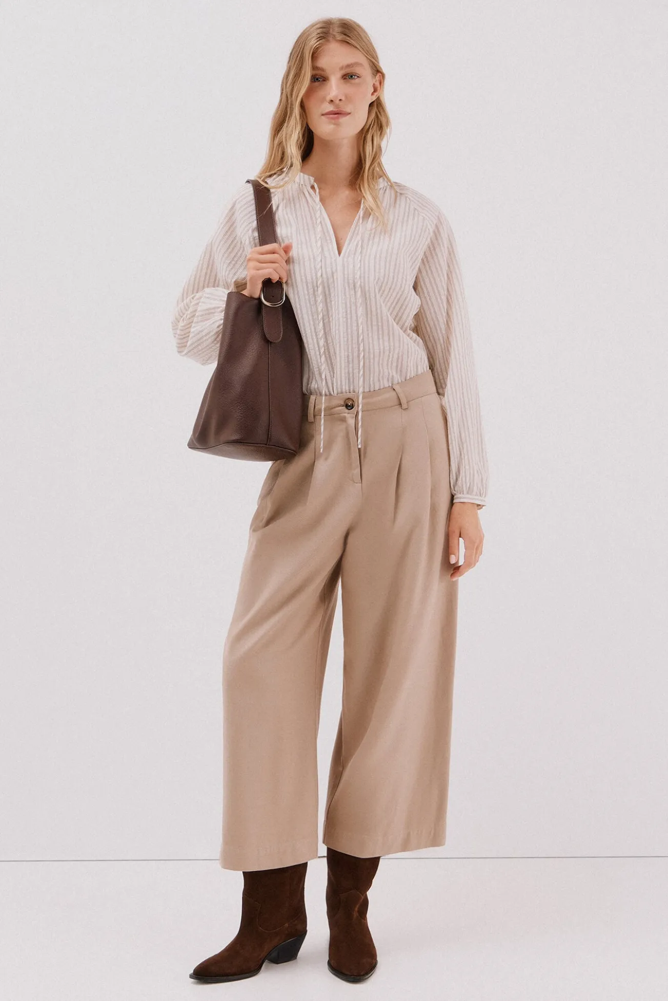 Blusa riscas de cordão