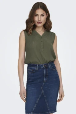 Blusa sem mangas