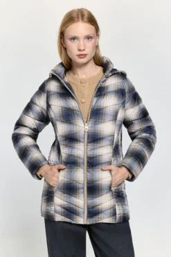 Blusão acolchoada estampada