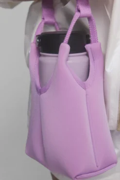 Bolsa pequena de neoprene lilás