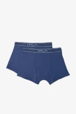 Boxer básico azul-marinho
