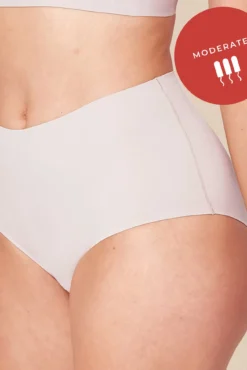 Braga menstrual talle alto arena – Absorción media