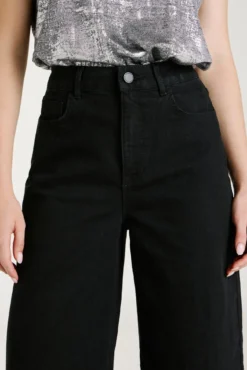 Calça calça de perna larga