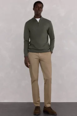 Calça calças chino com estampa slim fit