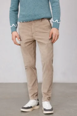 Calça calças chino de veludo veludo