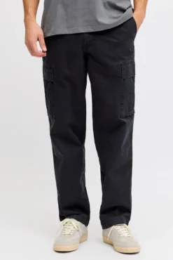 Calça cargo em algodão de cintura média