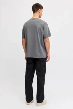 Calça cargo em algodão de cintura média