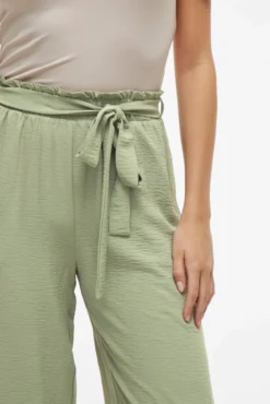 Calça culotte de cintura alta