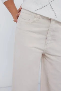 Calça culotte de microveludo cotelê para meninas