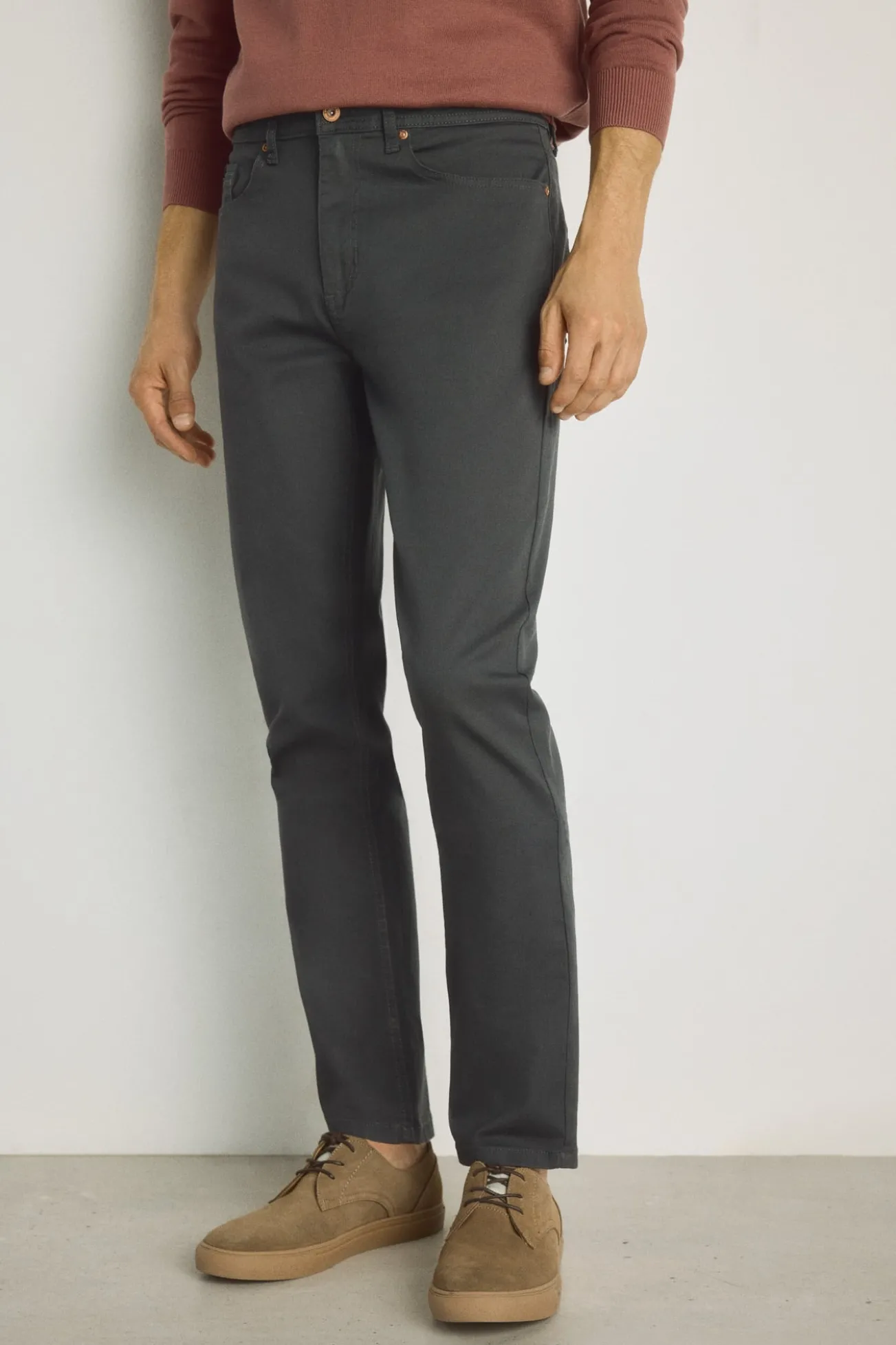 Calça de 5 bolsos color