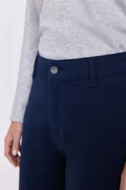 Calça de culotte alta