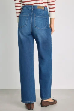 Calça denim larga